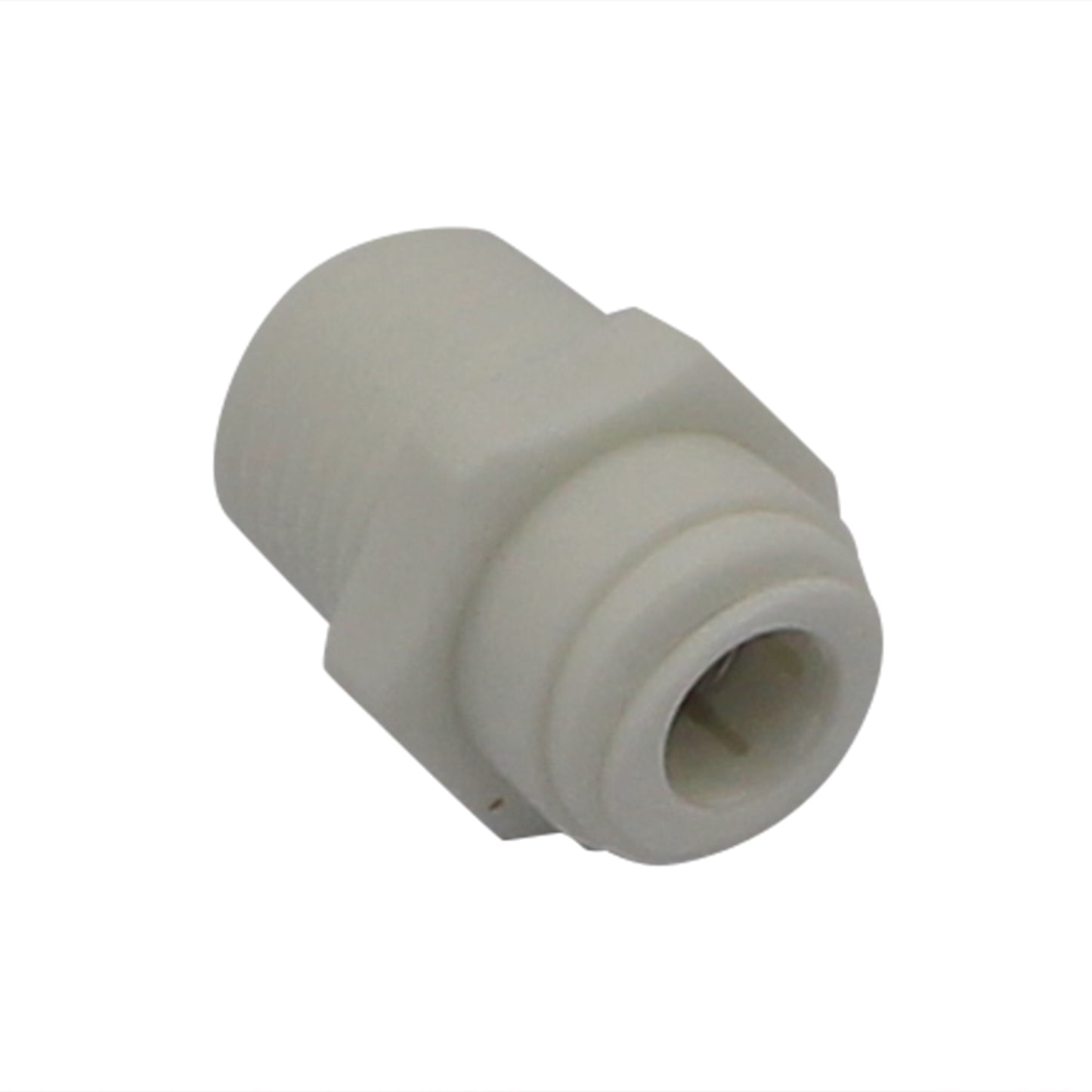 DM Fit Food Grade Plastic (Push-In) Fitting - 1/2" Male NPT X 3/8" (9.5mm)