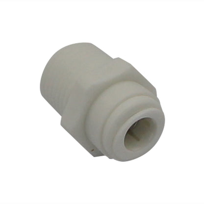 DM Fit Food Grade Plastic (Push-In) Fitting - 1/2" Male NPT X 3/8" (9.5mm)