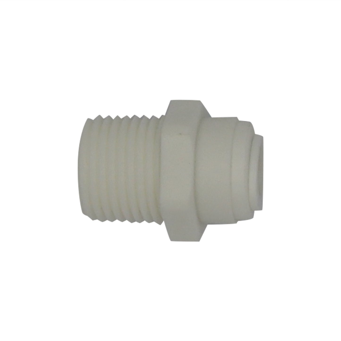 DM Fit Food Grade Plastic (Push-In) Fitting - 1/2" Male NPT X 3/8" (9.5mm)