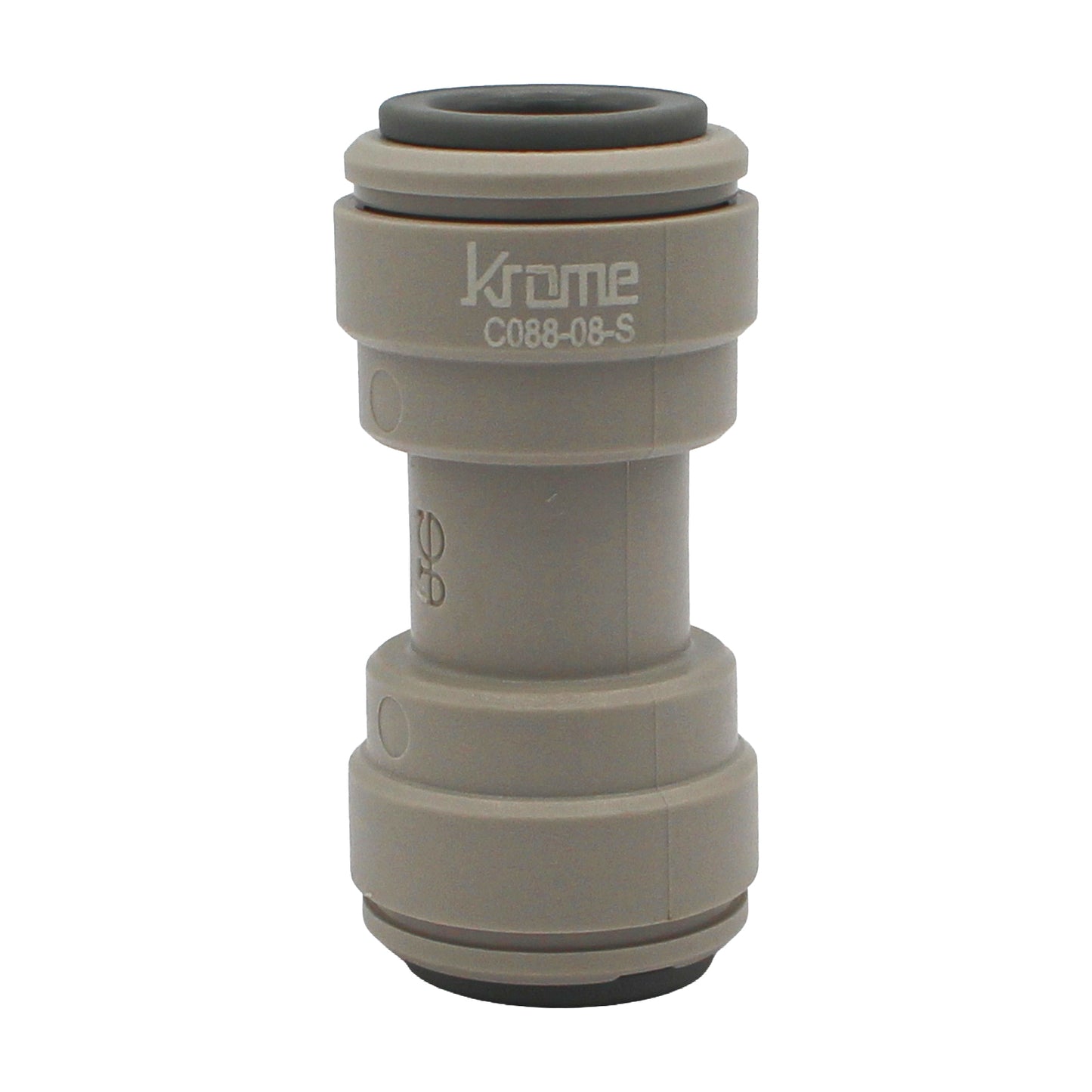 John Guest Food Grade Plastic (Push-In) Straight Connector - 3/8" (9.5mm)