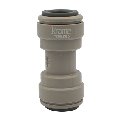 John Guest Food Grade Plastic (Push-In) Straight Connector - 3/8" (9.5mm)