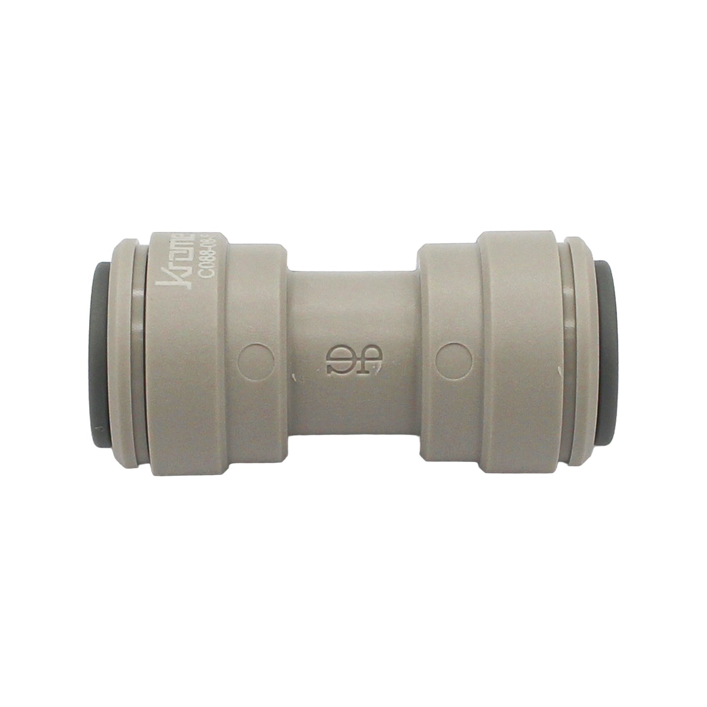 John Guest Food Grade Plastic (Push-In) Straight Connector - 3/8" (9.5mm)