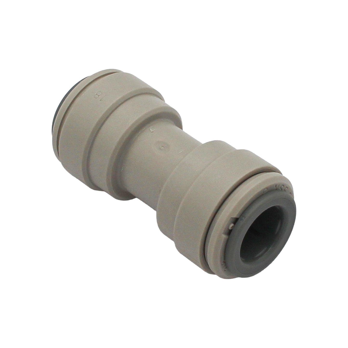 John Guest Food Grade Plastic (Push-In) Straight Connector - 3/8" (9.5mm)