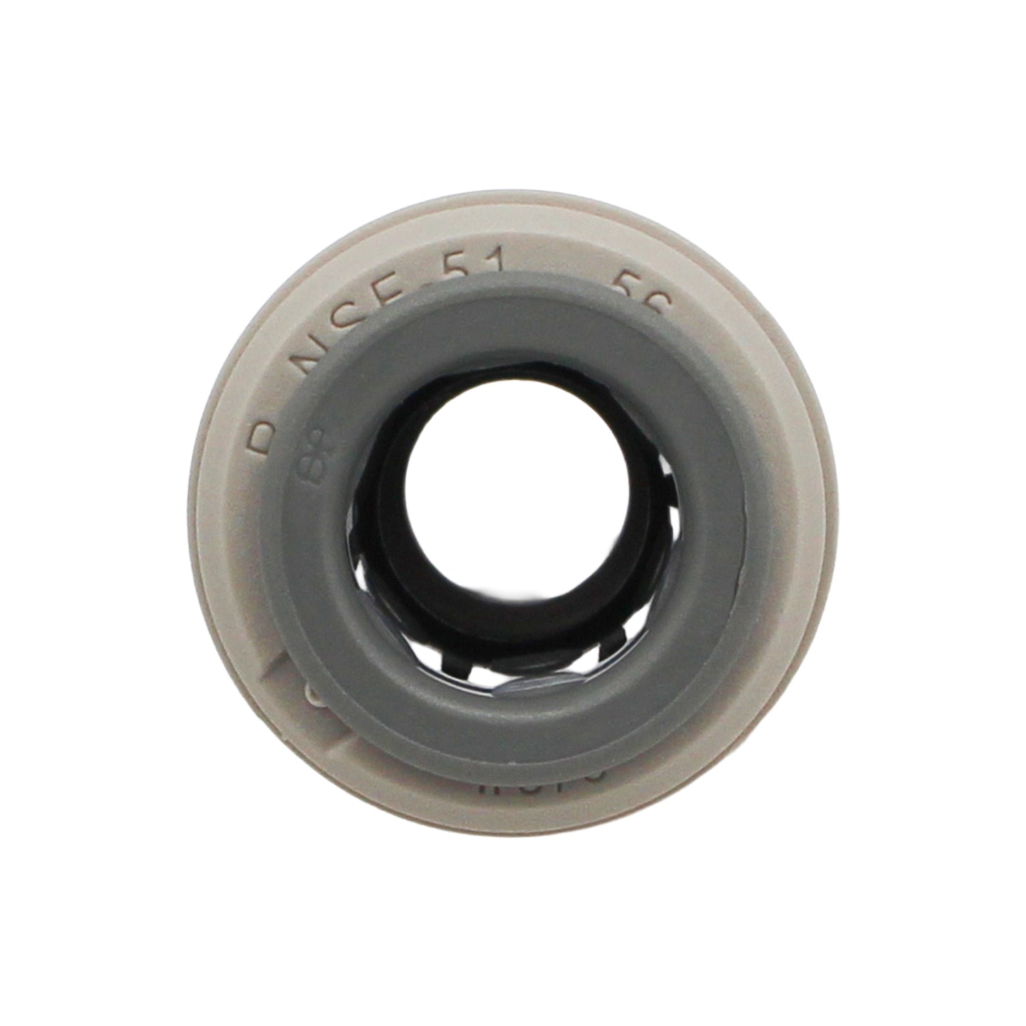 John Guest Food Grade Plastic (Push-In) Straight Connector - 3/8" (9.5mm)