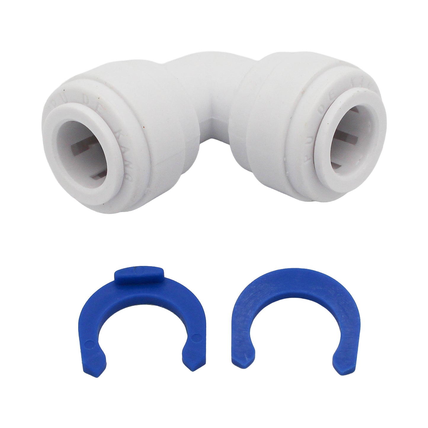 John Guest® Food Grade Plastic (Push-In) 90° Elbow - 3/8" (9.5mm)