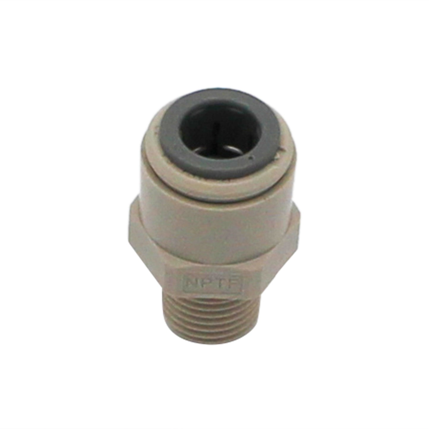 John Guest Food Grade Plastic (Push-In) Fitting - 1/4" Male NPT X 3/8" (9.5mm)