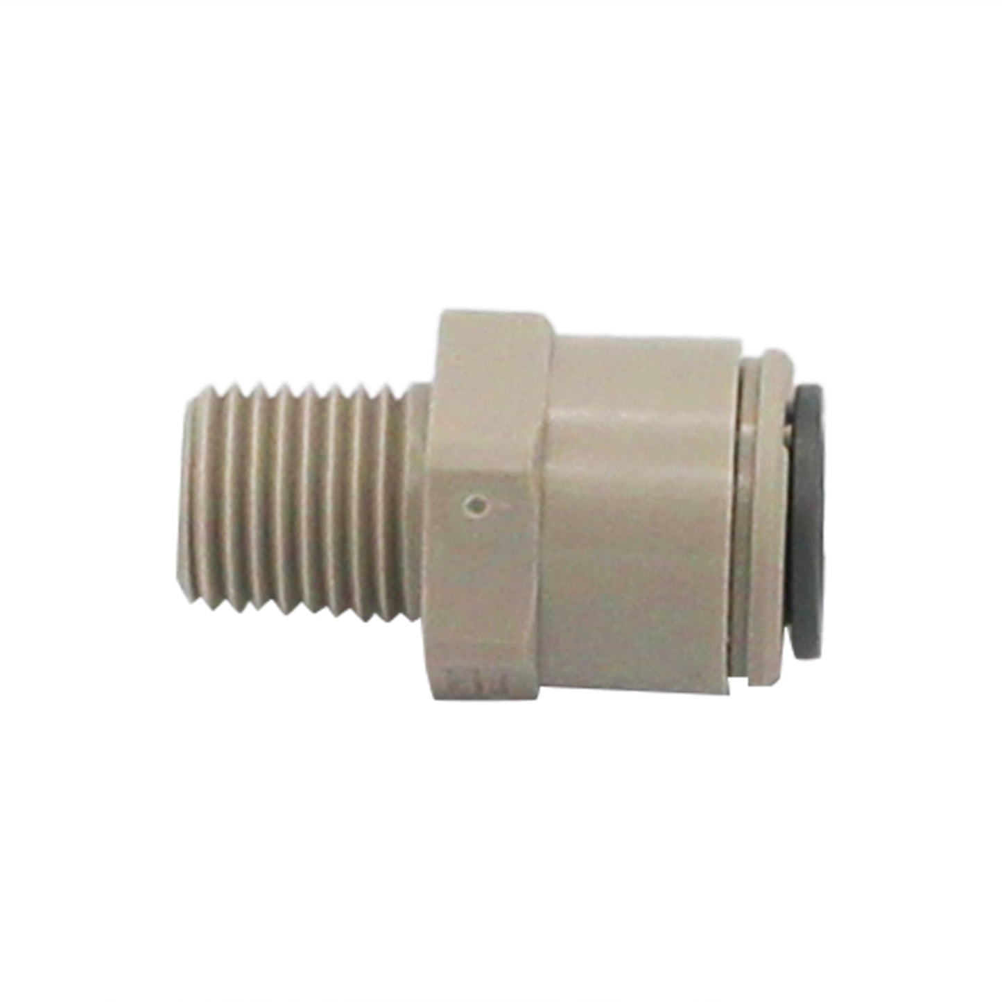 John Guest Food Grade Plastic (Push-In) Fitting - 1/4" Male NPT X 3/8" (9.5mm)