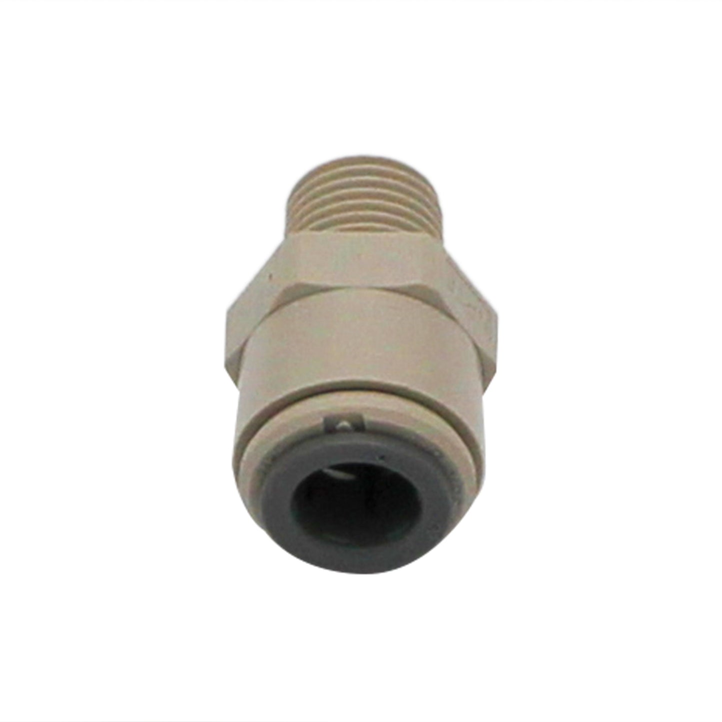 John Guest Food Grade Plastic (Push-In) Fitting - 1/4" Male NPT X 3/8" (9.5mm)