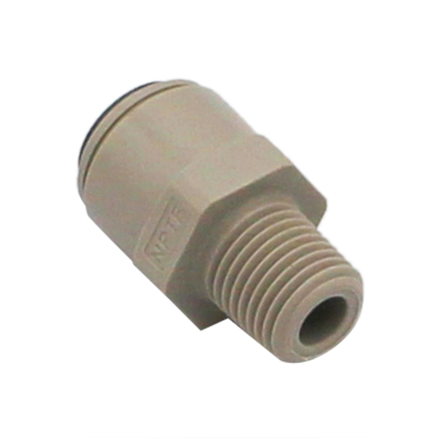 John Guest Food Grade Plastic (Push-In) Fitting - 1/4" Male NPT X 3/8" (9.5mm)