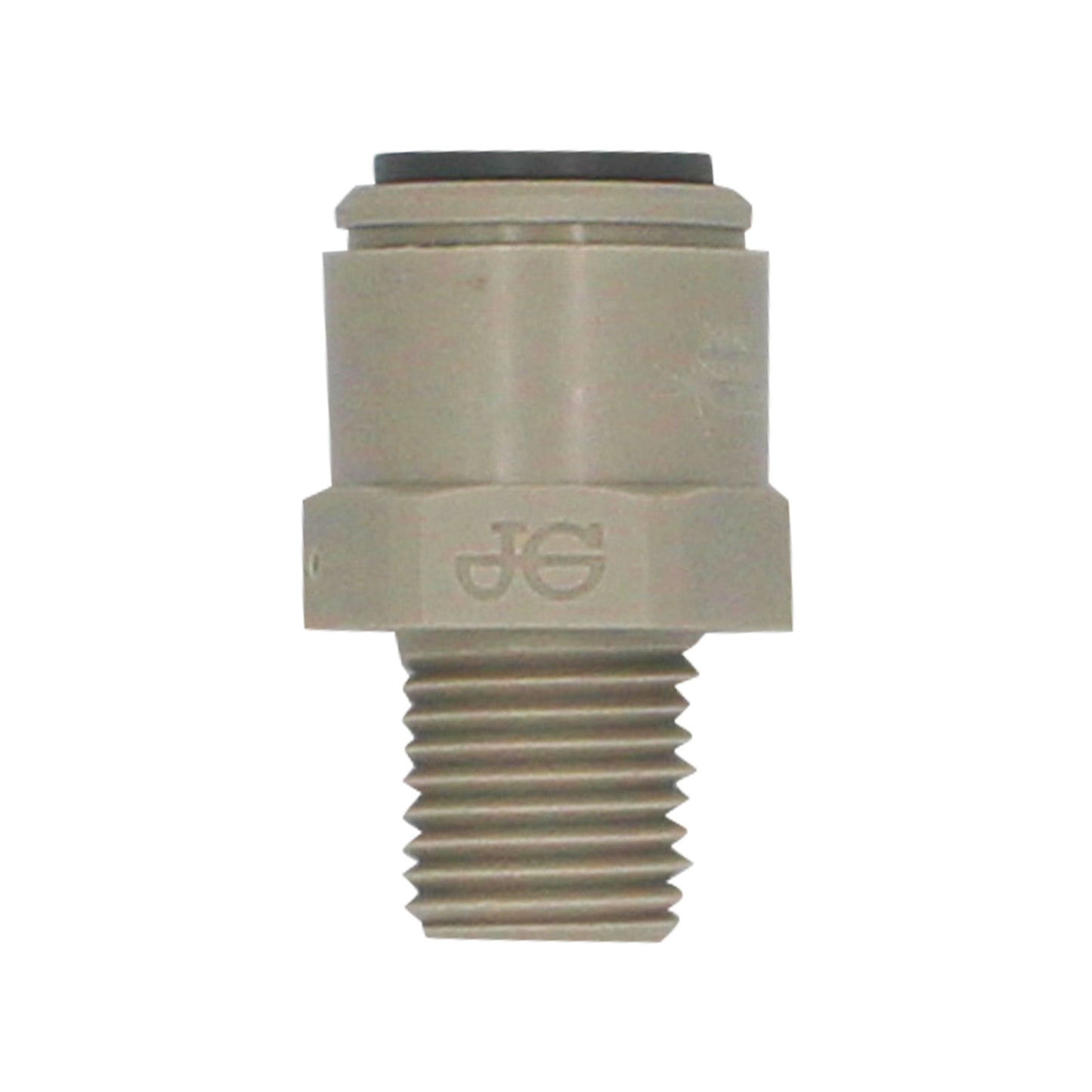 John Guest Food Grade Plastic (Push-In) Fitting - 1/4" Male NPT X 3/8" (9.5mm)