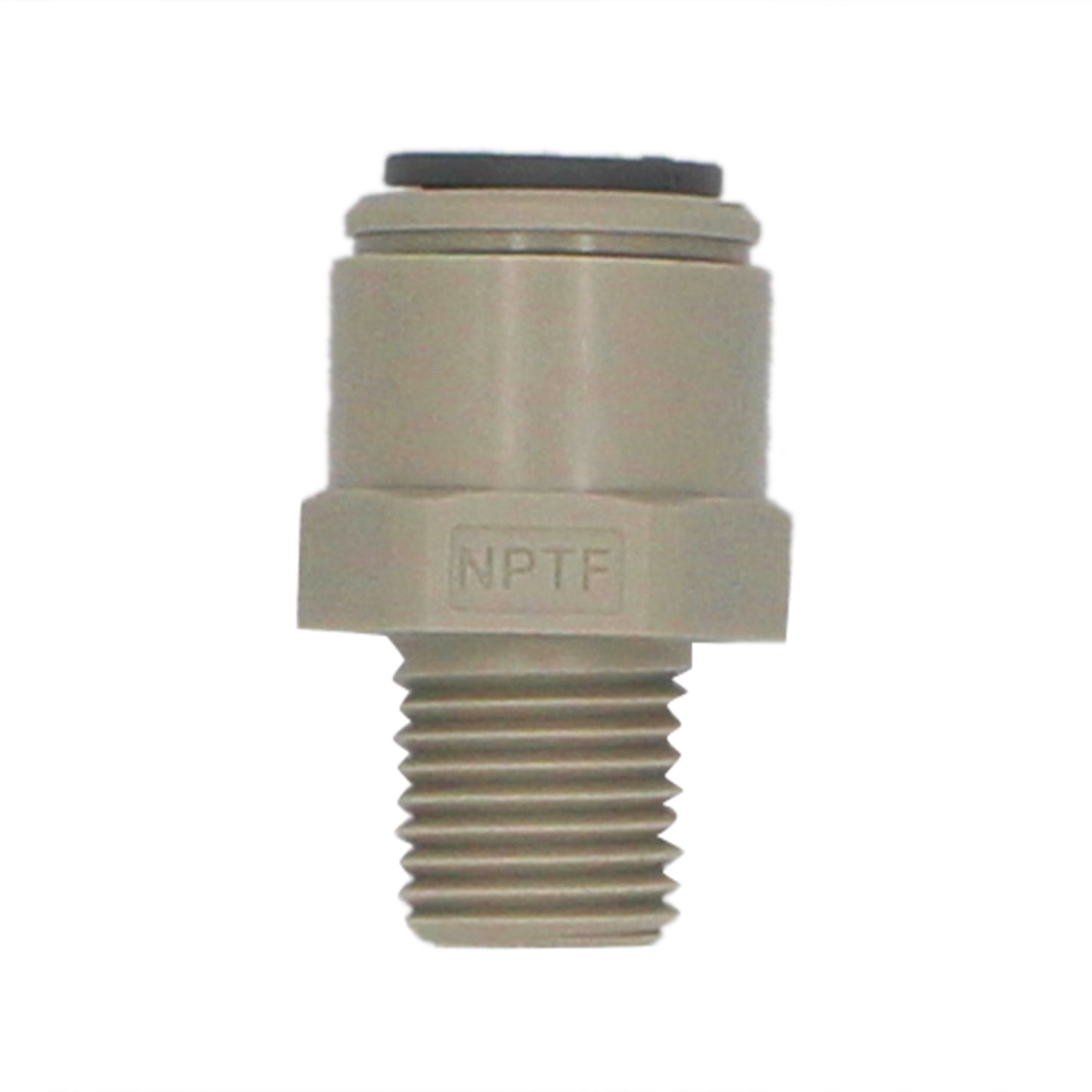 John Guest Food Grade Plastic (Push-In) Fitting - 1/4" Male NPT X 3/8" (9.5mm)
