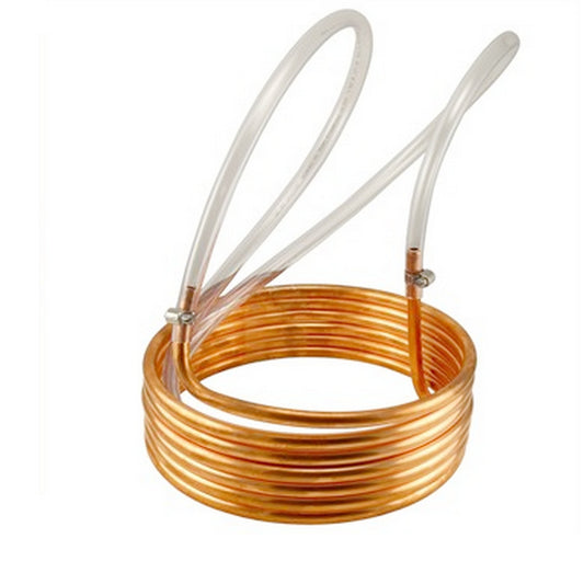 Copper Immersion Pre-Chiller - 12.5' x 3/8" with Vinyl Tubing