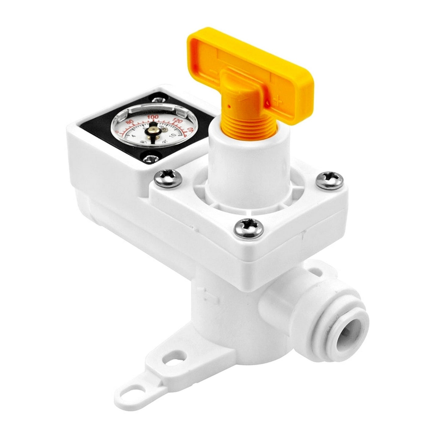 Kegland Duotight Inline Regulator With Gauge - 1/4" (6.35mm) (0-150 PSI)