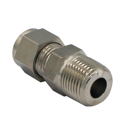 Stainless Steel Fitting - 3/8" Male NPT X 3/8" Compression