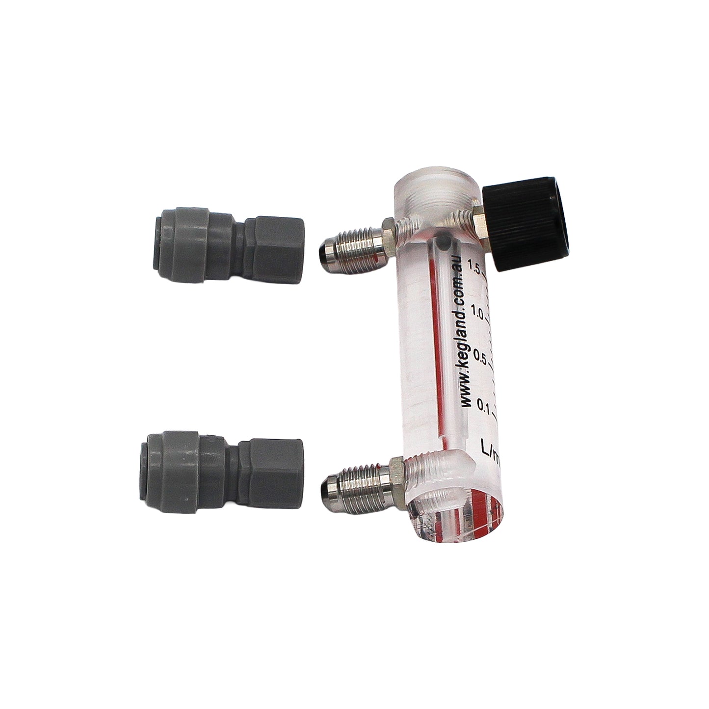 Kegland Duotight Food Grade Plastic (Push-In) Oxygen Flow Meter - 5/16" (8mm) -  Canuck Homebrew Supply, Canada