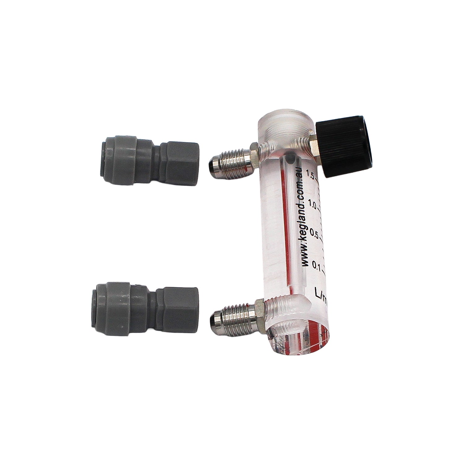 Kegland Duotight Food Grade Plastic (Push-In) Oxygen Flow Meter - 5/16" (8mm) -  Canuck Homebrew Supply, Canada