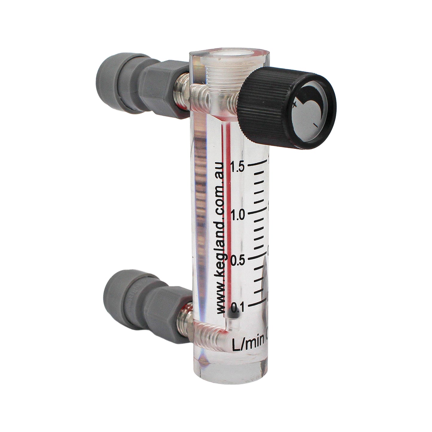 Kegland Duotight Food Grade Plastic (Push-In) Oxygen Flow Meter - 5/16" (8mm) -  Canuck Homebrew Supply, Canada