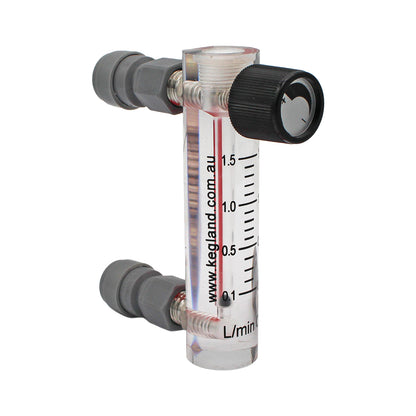 Kegland Duotight Food Grade Plastic (Push-In) Oxygen Flow Meter - 5/16" (8mm) -  Canuck Homebrew Supply, Canada