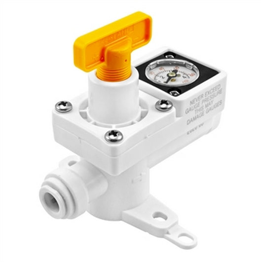 Duotight Inline Regulator With Gauge - 5/16" OD - 0-60 PSI