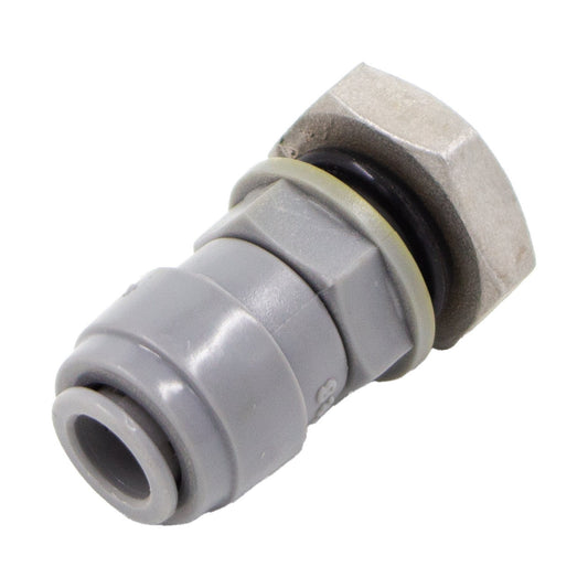 Duotight Food Grade Plastic (Push-In) Bulkhead - 1/4" NPT X 5/16" (8mm)