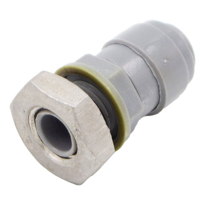 Duotight Food Grade Plastic (Push-In) Bulkhead - 1/4" NPT X 5/16" (8mm)