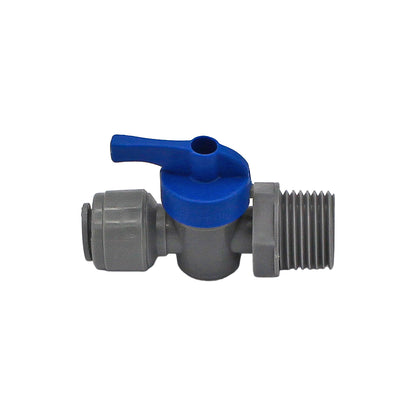 Kegland Duotight Food Grade Plastic (Push-In) Shut Off Valve - 1/2" Male NPT x 3/8" (9.5mm) -  Canuck Homebrew Supply, Canada