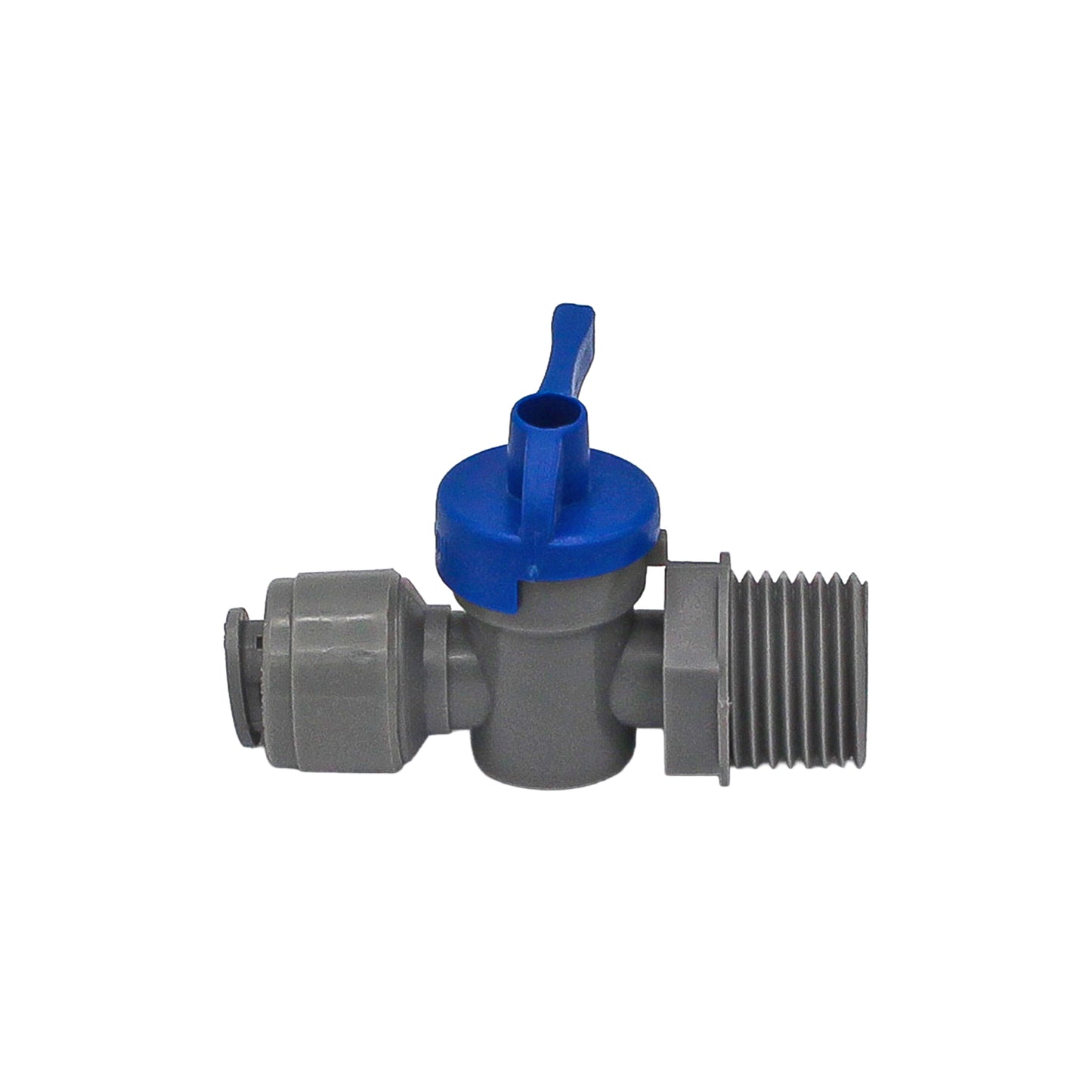 Kegland Duotight Food Grade Plastic (Push-In) Shut Off Valve - 1/2" Male NPT x 3/8" (9.5mm) -  Canuck Homebrew Supply, Canada