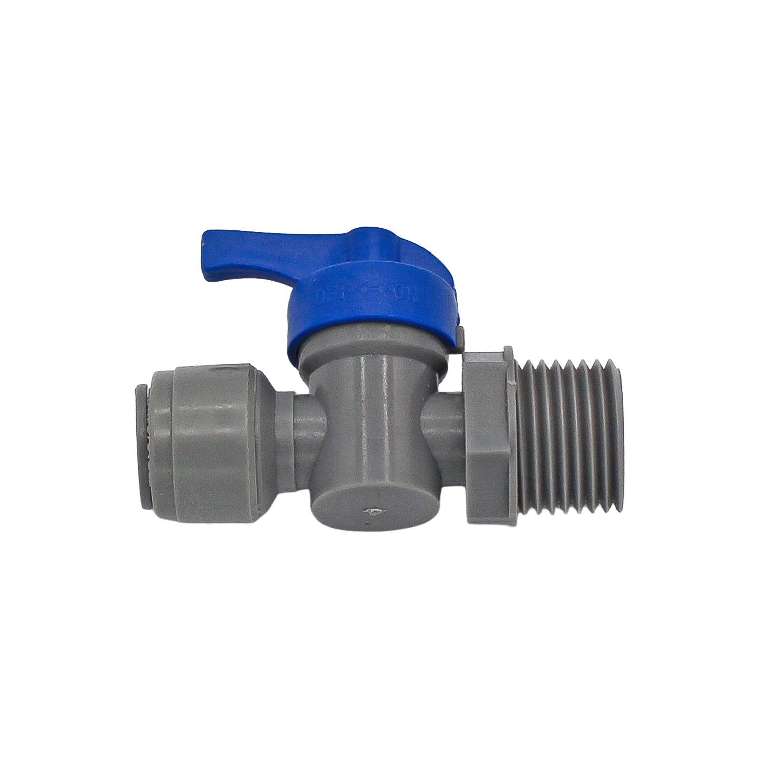 Kegland Duotight Food Grade Plastic (Push-In) Shut Off Valve - 1/2" Male NPT x 3/8" (9.5mm) -  Canuck Homebrew Supply, Canada