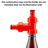 Plastic Carbonation Cap Tee - Illustration of Use