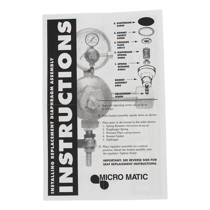 Micro Matic Secondary Regulator Repair Kit - Economy Series