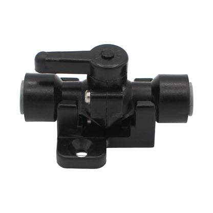 Micro Matic John Guest Food Grade Plastic (Push-In) Shut-Off Valve - 5/16"