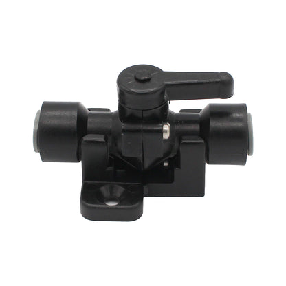 Micro Matic John Guest Food Grade Plastic (Push-In) Shut-Off Valve - 5/16"