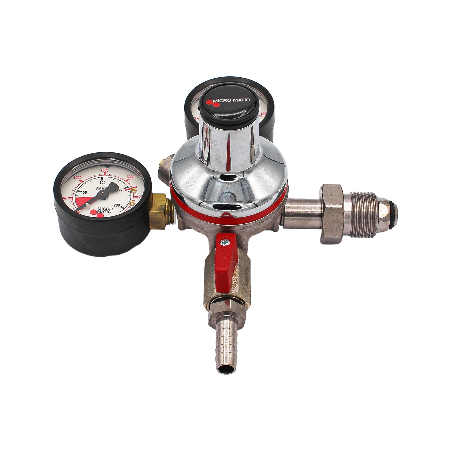Micro Matic 1-Way Primary High Pressure Nitrogen Regulator (120 PSI, 3000 PSI) - Premium Plus Series -  Canuck Homebrew Supply, Canada