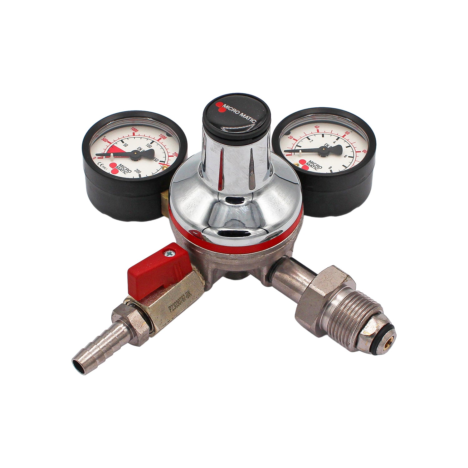 Micro Matic 1-Way Primary High Pressure Nitrogen Regulator (120 PSI, 3000 PSI) - Premium Plus Series -  Canuck Homebrew Supply, Canada
