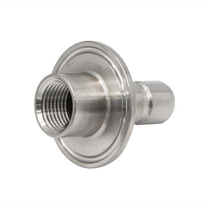 Stainless Steel Tri-Clover Quick Disconnect Fitting - 1.5" TC X Male QD (1/2" FNPT Interior)