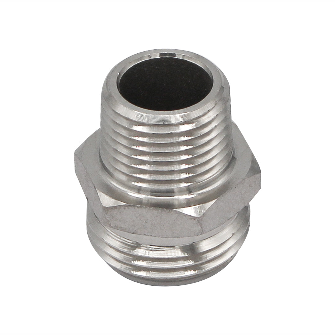 Stainless Steel Fitting - 3/4" Male Garden Hose X 1/2" Male NPT