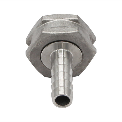 Stainless Steel Fitting - 3/4" Female Garden Hose X 3/8" OD Barb