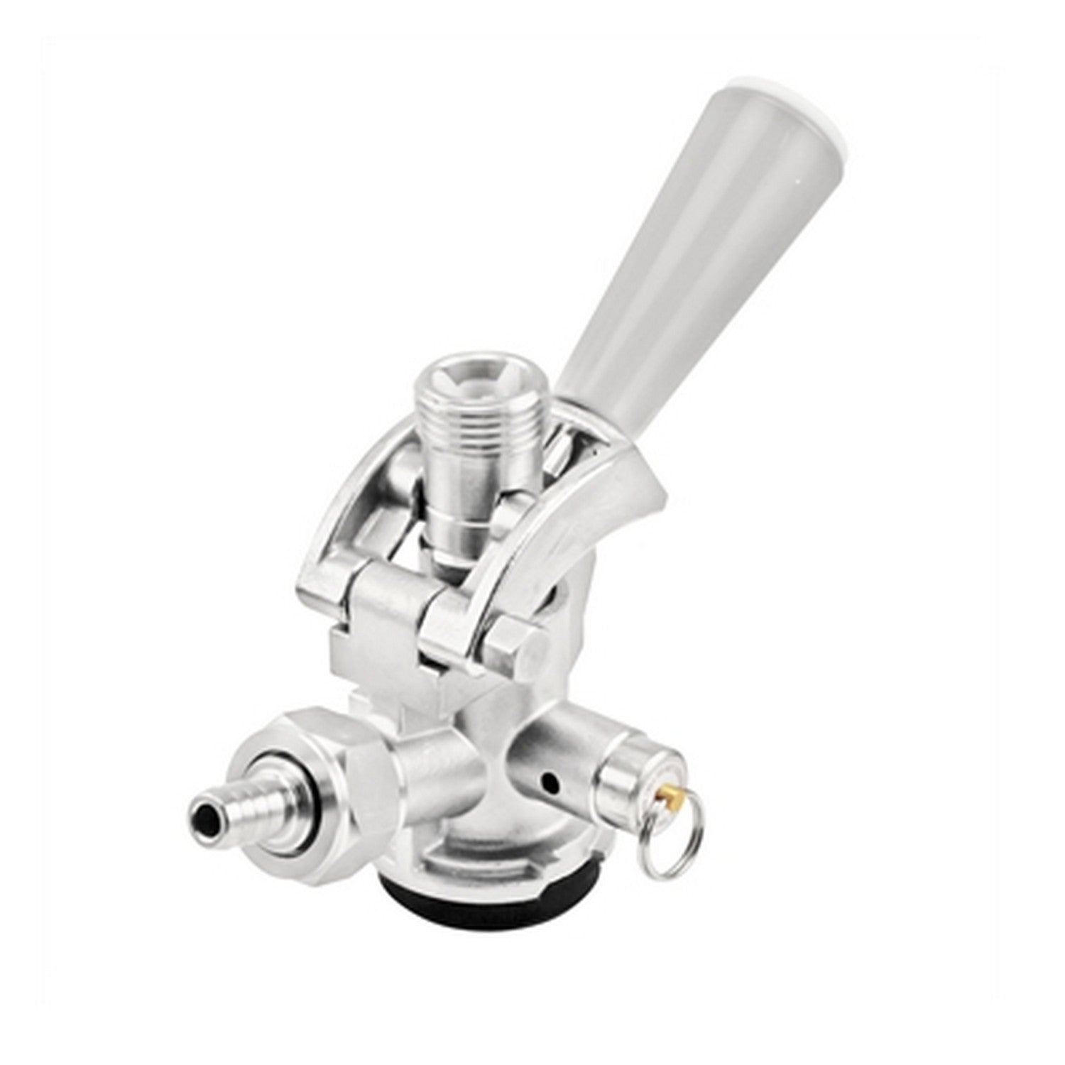 Taprite Stainless Steel Sanke "D" Style Keg Coupler With 304 S.S Probe - Grey Handle