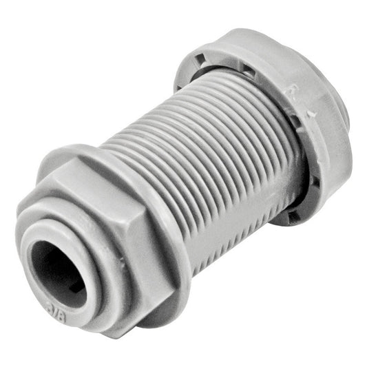 Kegland Duotight Food Grade Plastic (Push-In) Wall Bulkhead - 1/2" NPS X 3/8" (9.5mm)