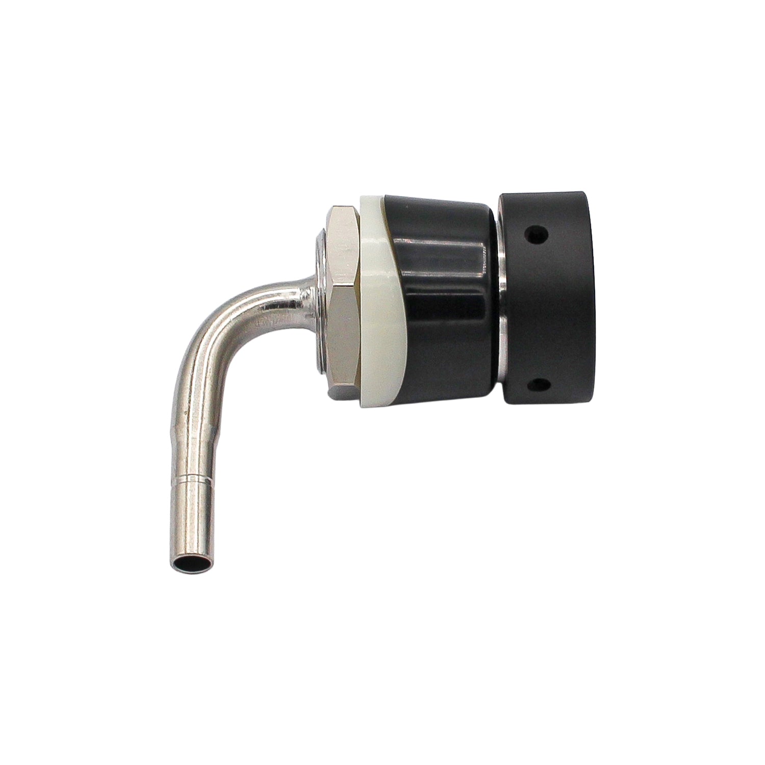 Kegland Nukatap Stainless Steel Black Push-In Tower Shank Assembly - 1/4" (6.5mm) -  Canuck Homebrew Supply, Canada