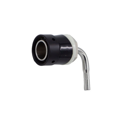 Nukatap Stainless Steel Black Push-In Tower Shank Assembly - 1/4" (6.5mm)