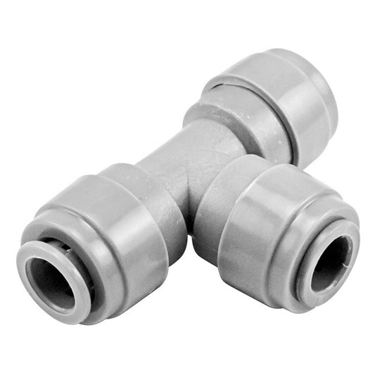 Kegland Monotight Food Grade Plastic (Push-In) Equal Tee - 1/4" (6.35mm)