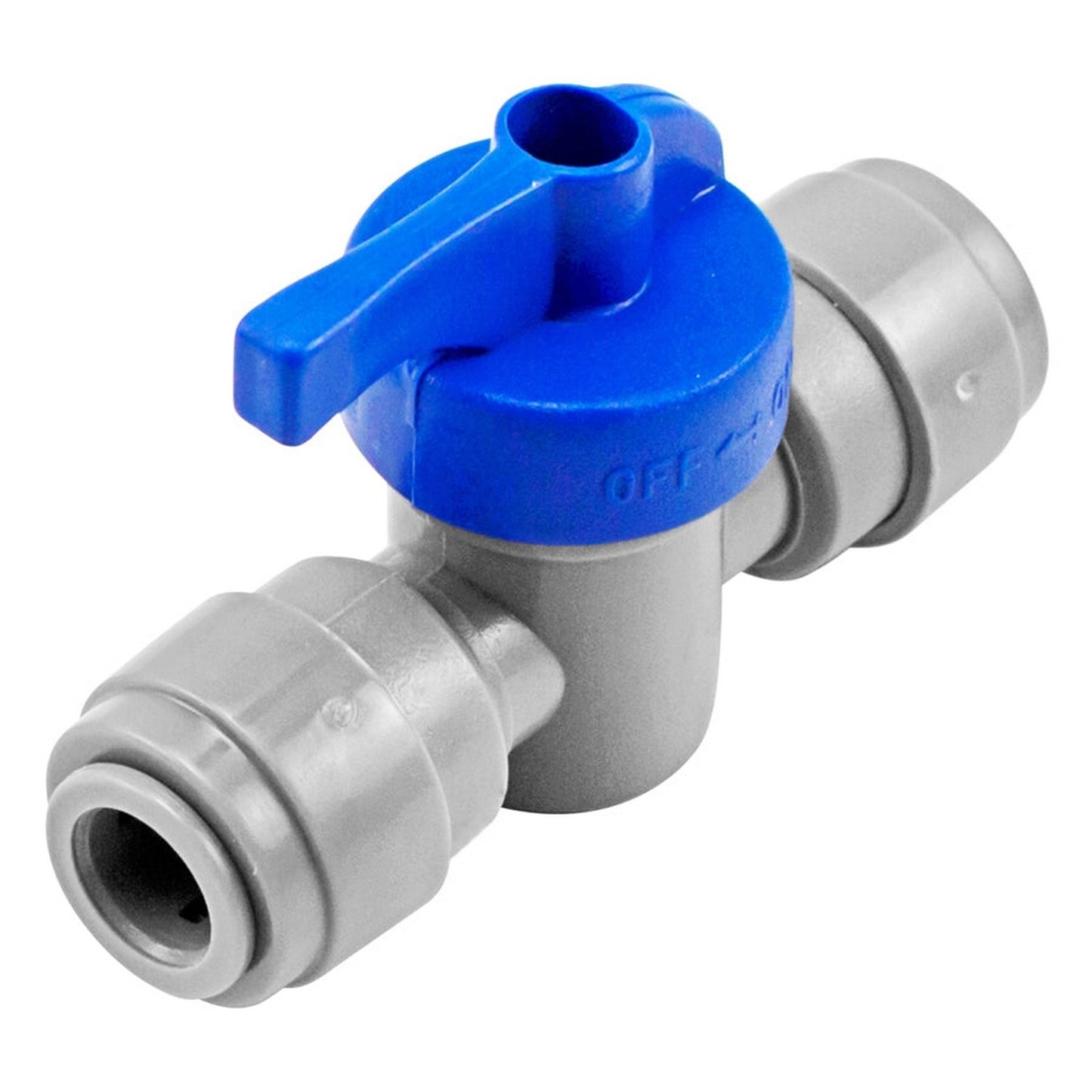 Kegland Monotight Food Grade Plastic (Push-In) Shut Off Valve - 1/4" (6.35mm)