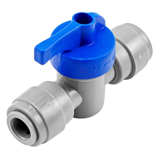 Kegland Monotight Food Grade Plastic (Push-In) Shut Off Valve - 1/4" (6.35mm)