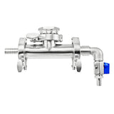 Stainless Steel Tri-Clover Steam Condenser Assembly - 1.5" TC