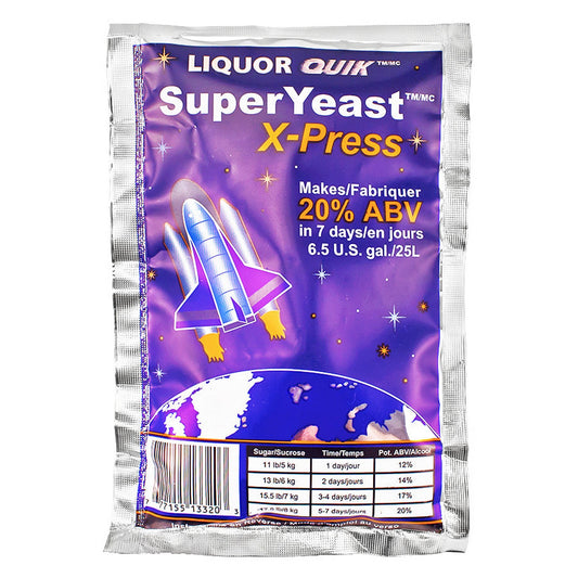 Liquor Quik SuperYeast X-Press (High 20% ABV) - Dry Yeast (135 g)