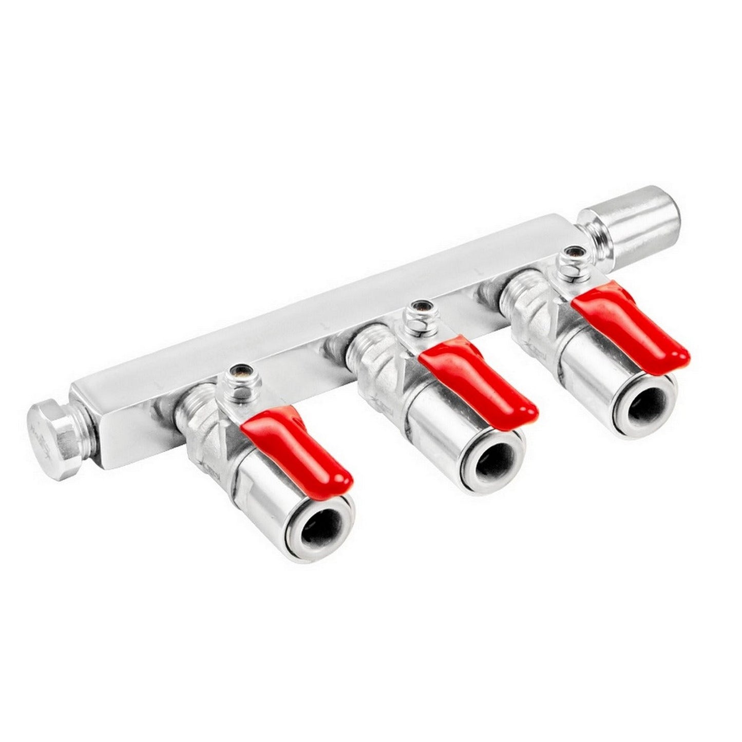 CO2 Gas Distributor - 3 Way ( 3/8" (9.5mm) Push-In | Manifold)