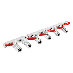 Commercial Grade Gas Distributor - 6 Way ( 3/8" (9.5mm) Push-In | Manifold)
