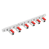 Commercial Grade Gas Distributor - 6 Way ( 3/8" (9.5mm) Push-In | Manifold)
