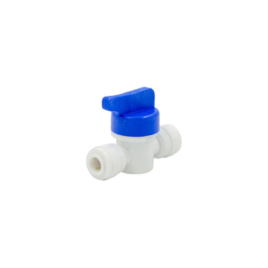 DM Fit Food Grade Plastic (Push-In) Shut Off Valve - 1/4" (6.35mm)